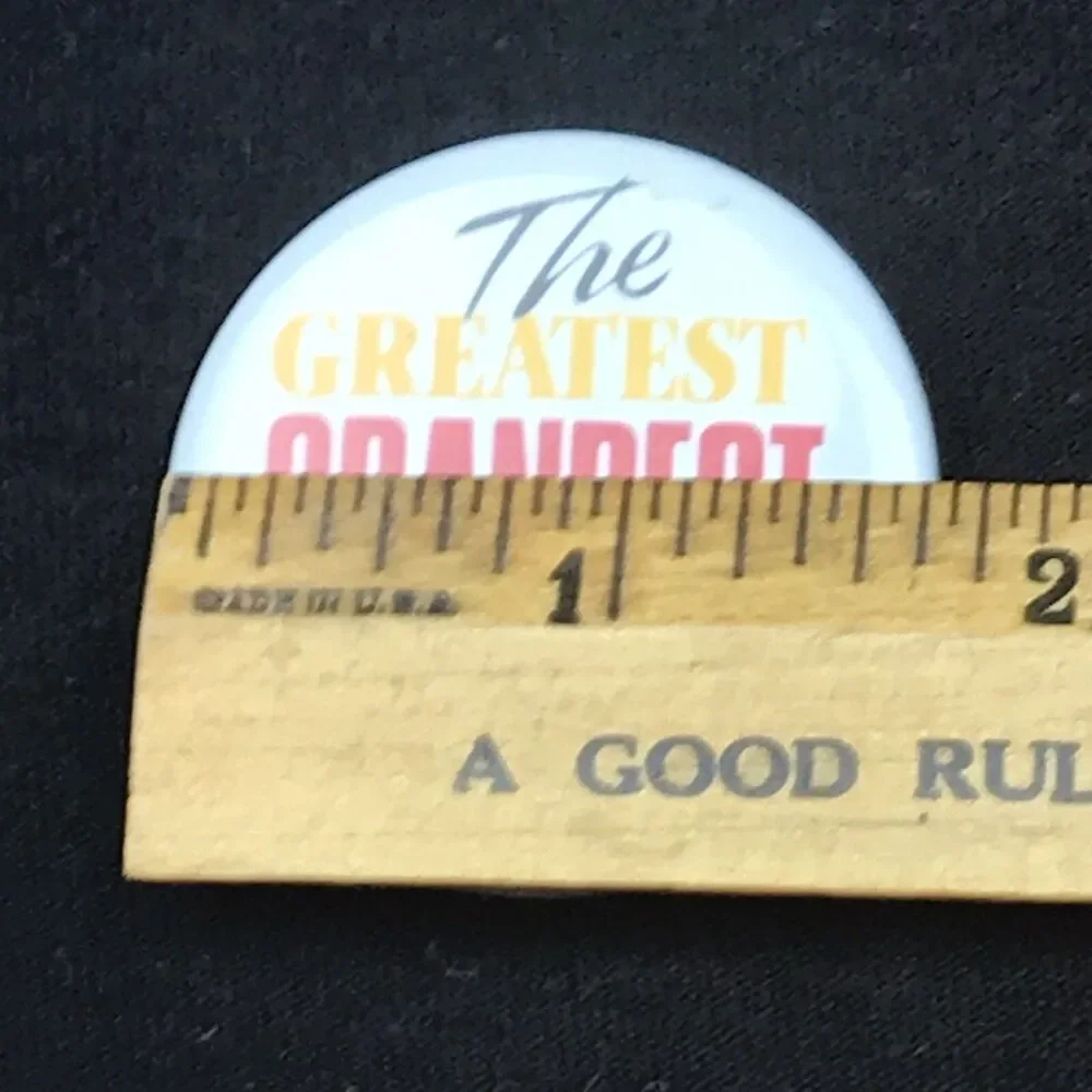 Carlton Cards Pin Button Novelty Collectible Gift Greatest Grandpa Vintage